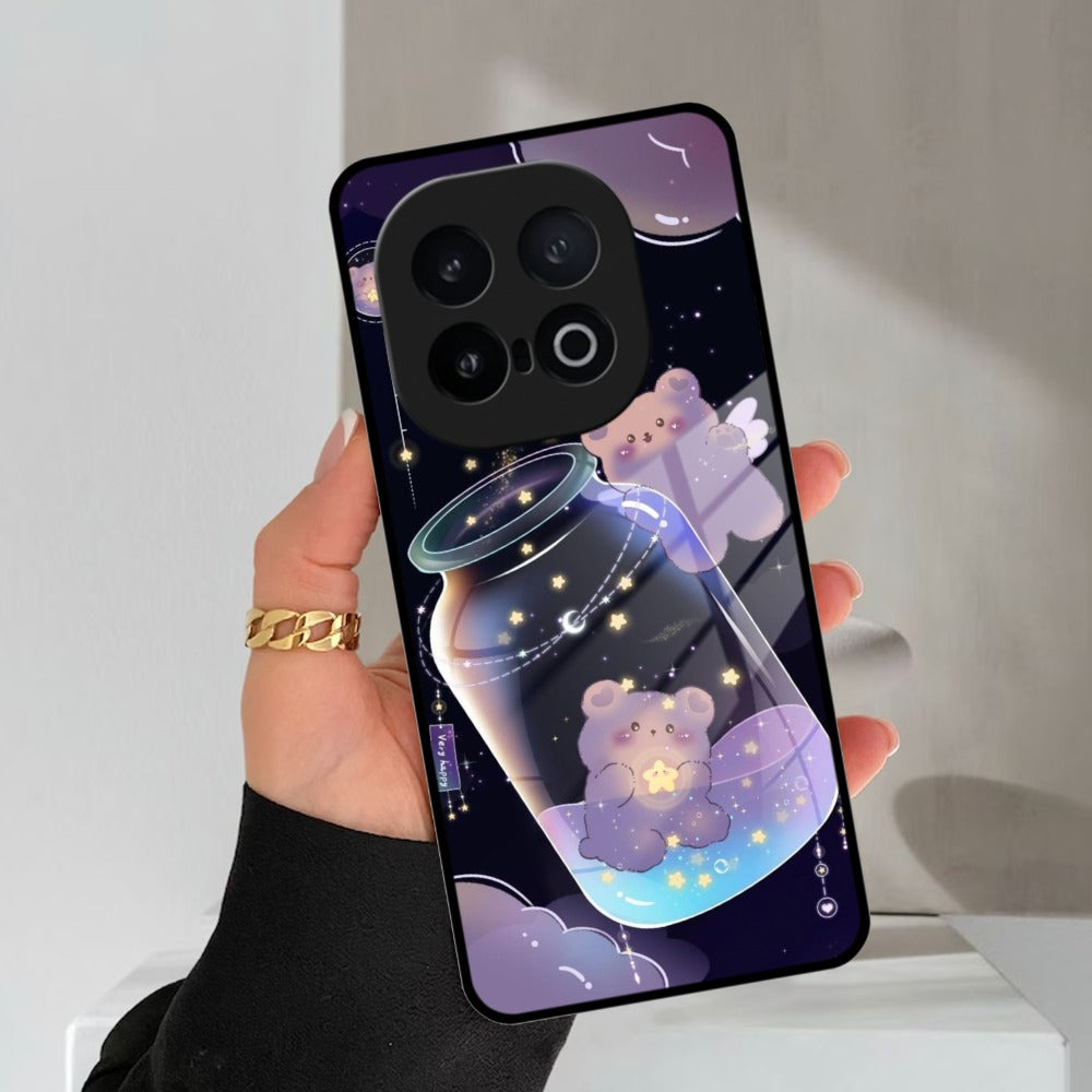 Sky Panda Design Glass Phone Case Cover V2 For iQOO