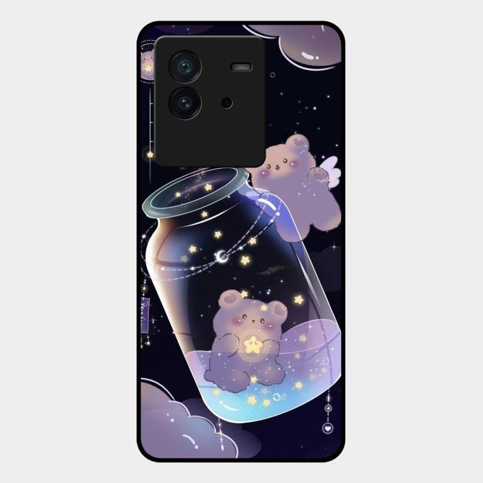 Sky Panda Design Glass Phone Case Cover V2 For Iqoo Neo 6 5G