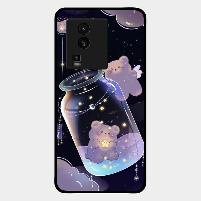 Sky Panda Design Glass Phone Case Cover V2 For Iqoo Neo 7 5G