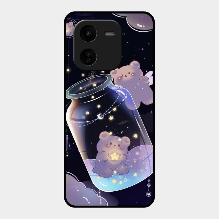 Sky Panda Design Glass Phone Case Cover V2 For Iqoo Z9X 5G