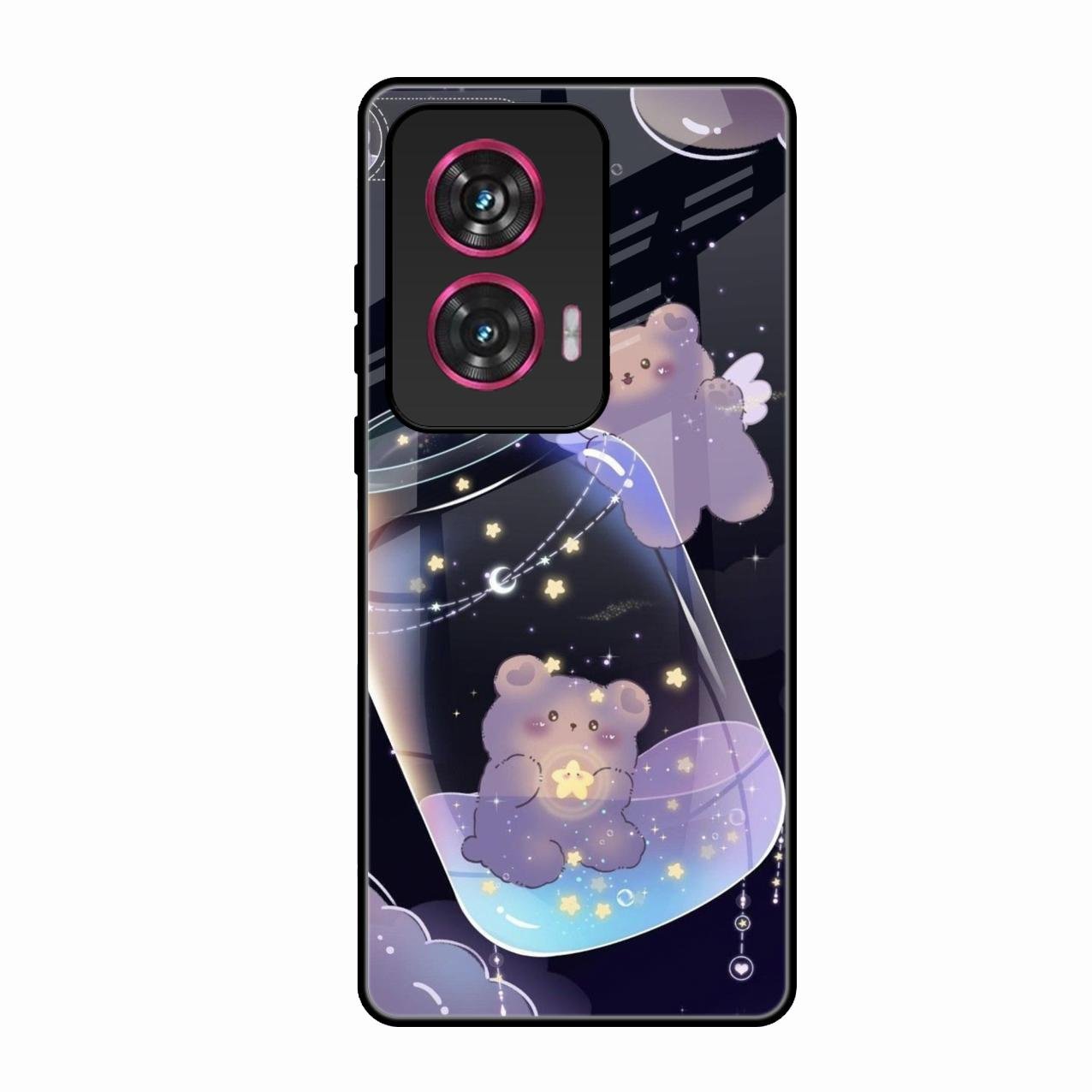 Sky Panda Design Glass Phone Case Cover V2 For Motorola Edge 50 Fusion 5G