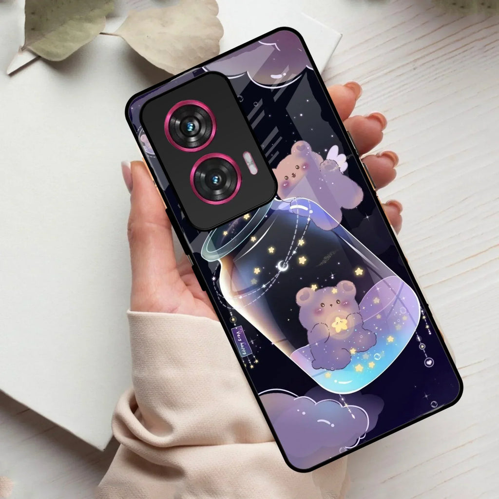 Sky Panda Design Glass Phone Case Cover V2 For Motorola - ShopOnCliQ