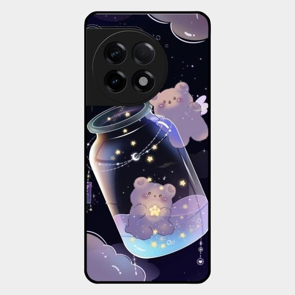 Sky Panda Design Glass Phone Case Cover V2 For Oneplus 11R 5G