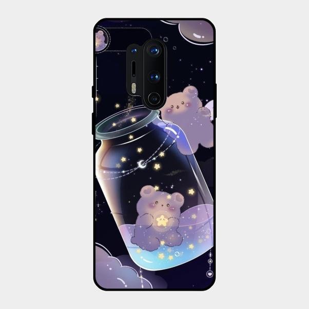 Sky Panda Design Glass Phone Case Cover V2 For Oneplus 8 Pro