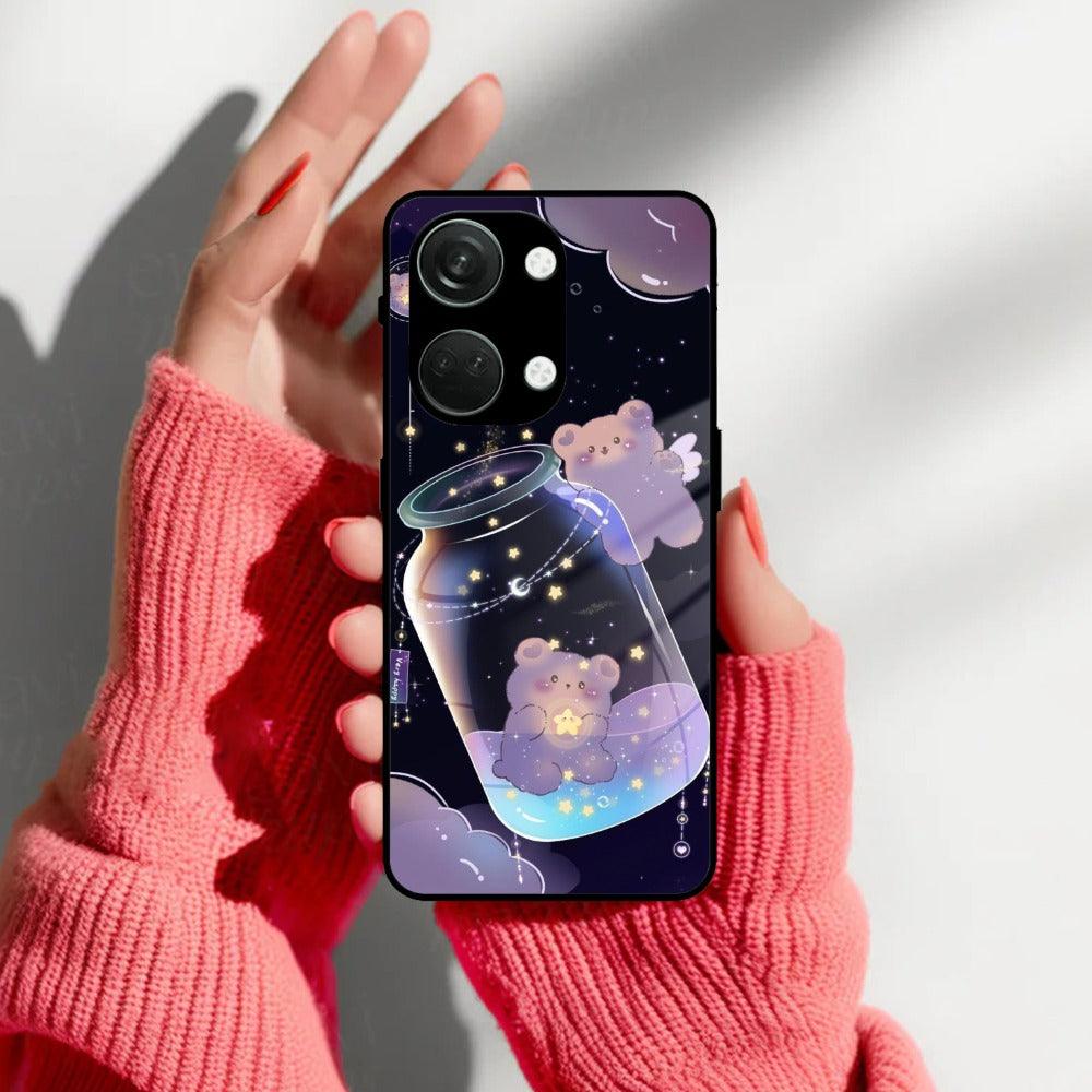 Sky Panda Design Glass Phone Case Cover V2 For OnePlus