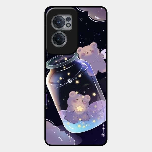 Sky Panda Design Glass Phone Case Cover V2 For Oneplus Nord Ce 2 5G