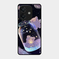 Sky Panda Design Glass Phone Case Cover V2 For Oppo A3X 5G
