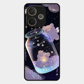 Sky Panda Design Glass Phone Case Cover V2 For Oppo A5 Pro 5G