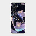 Sky Panda Design Glass Phone Case Cover V2 For Oppo A5X 5G