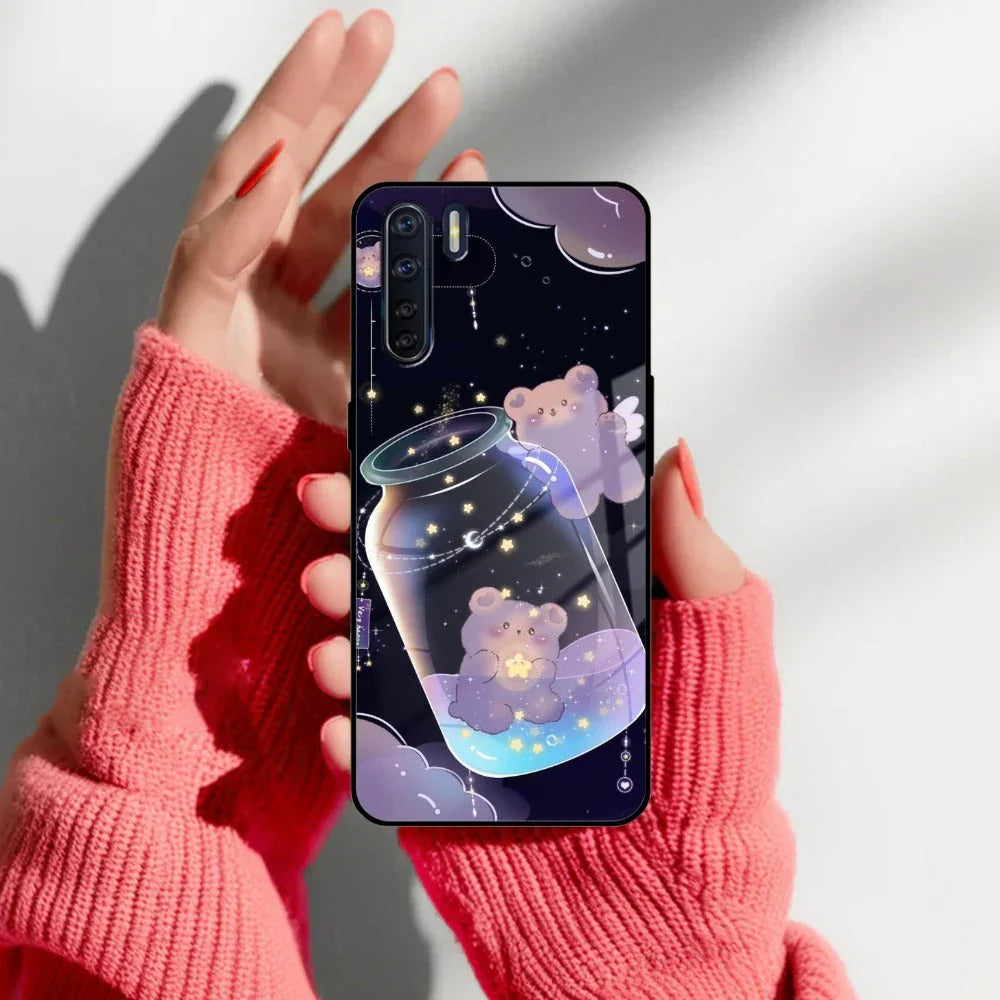 Sky Panda Design Glass Phone Case Cover V2 For Oppo - ShopOnCliQ