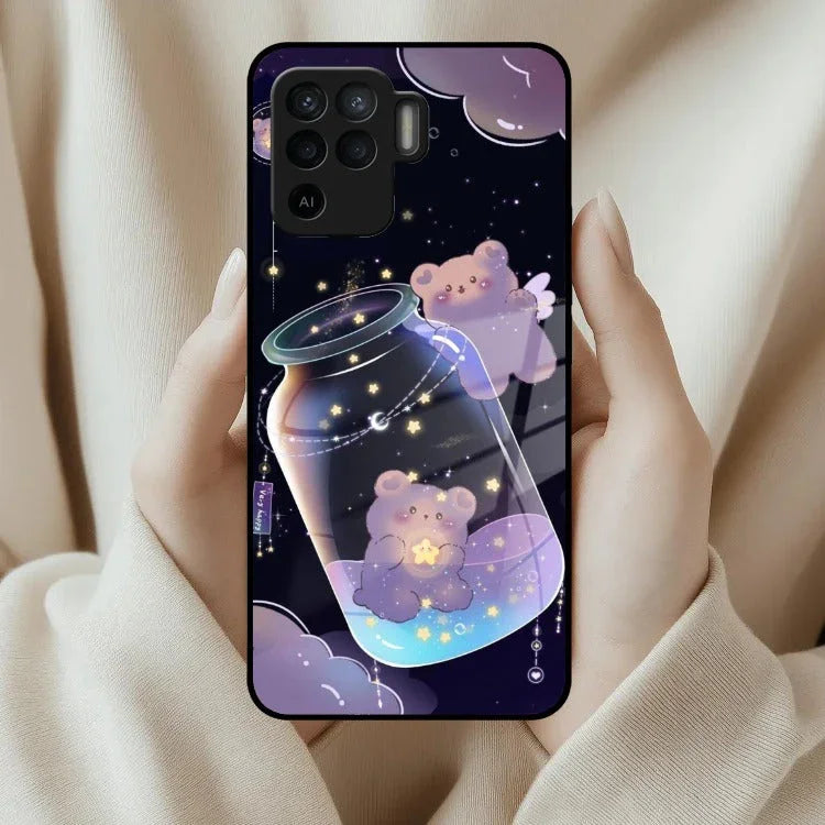 Sky Panda Design Glass Phone Case Cover V2 For Oppo - ShopOnCliQ