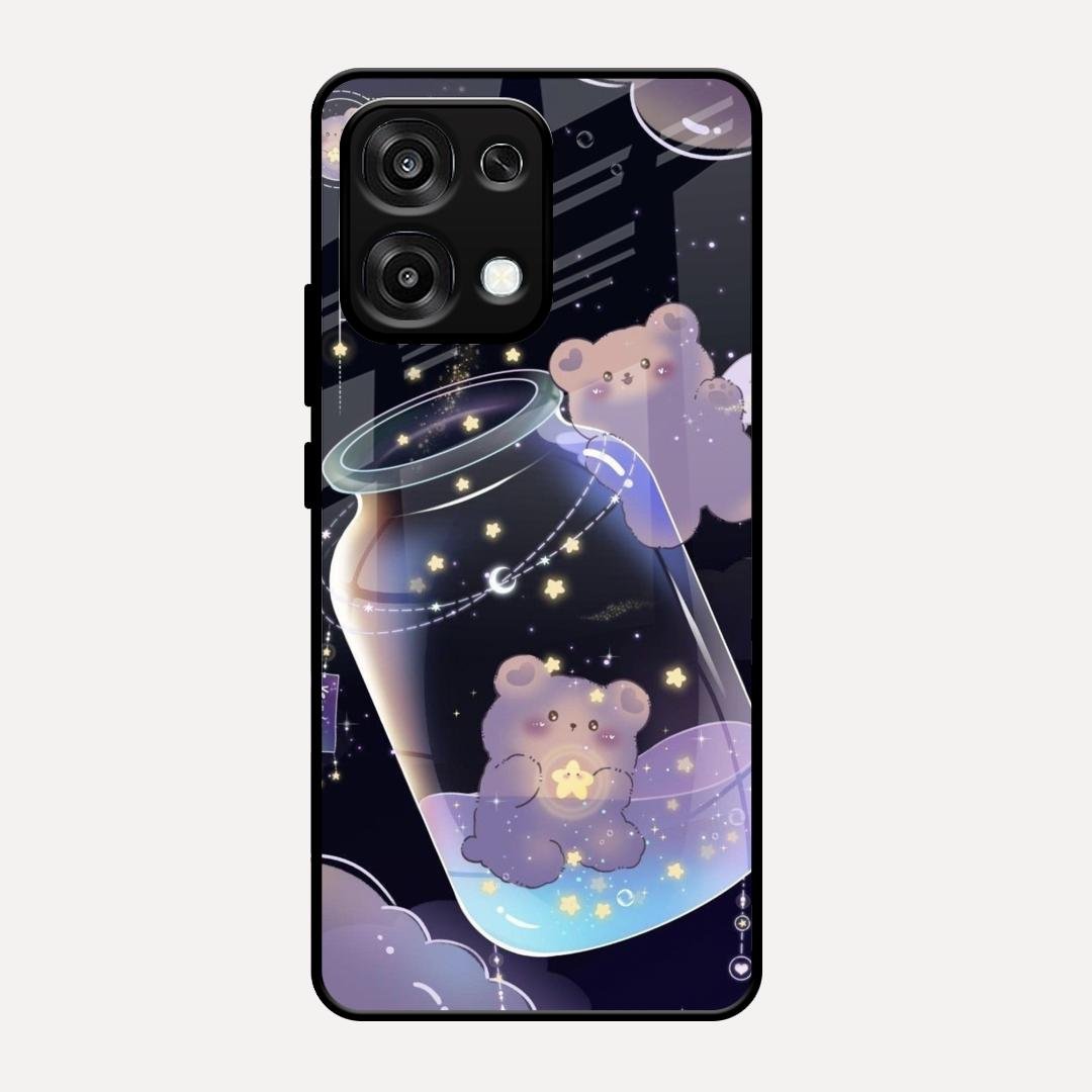 Sky Panda Design Glass Phone Case Cover V2 For Oppo F31 5G