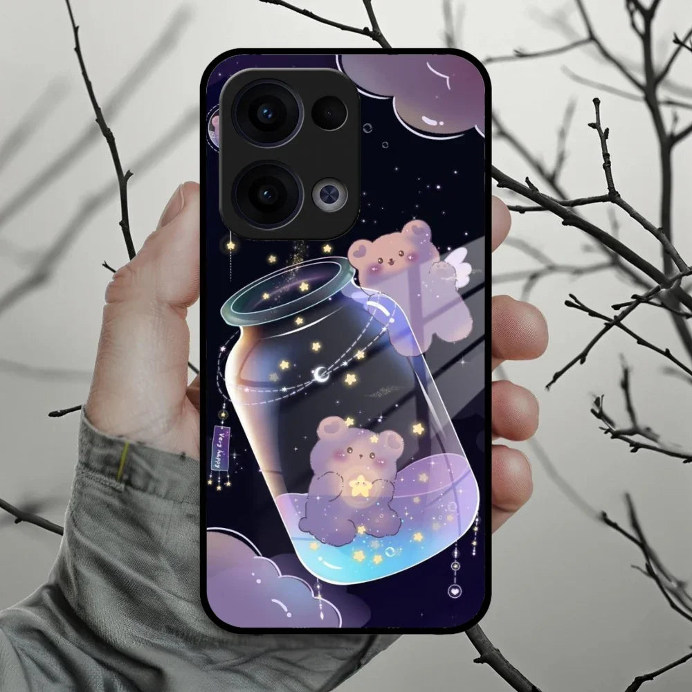Sky Panda Design Glass Phone Case Cover V2 For Oppo - ShopOnCliQ