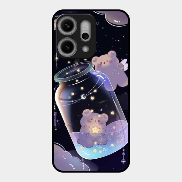 Sky Panda Design Glass Phone Case Cover V2 For Oppo Reno 14 Pro 5G