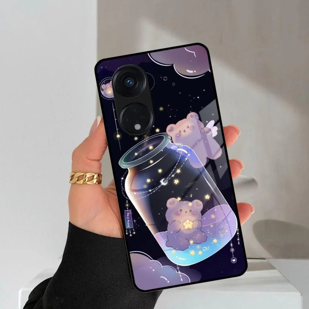 Sky Panda Design Glass Phone Case Cover V2 For Oppo - ShopOnCliQ