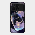 Sky Panda Design Glass Phone Case Cover V2 For Poco X6 Pro 5G