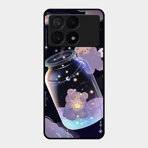 Sky Panda Design Glass Phone Case Cover V2 For Poco X6 Pro 5G