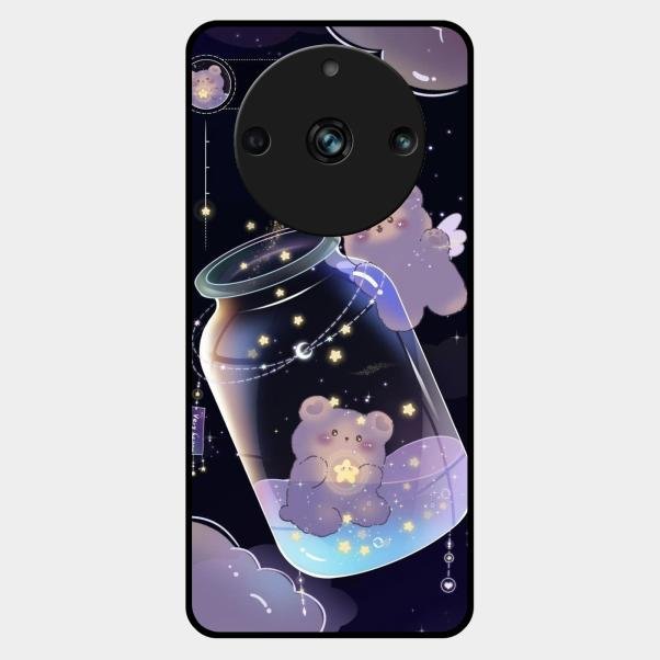 Sky Panda Design Glass Phone Case Cover V2 For Realme 11 Pro Plus 5G