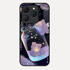 Sky Panda Design Glass Phone Case Cover V2 For Realme 15T 5G