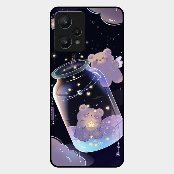 Sky Panda Design Glass Phone Case Cover V2 For Realme 9 Pro 5G
