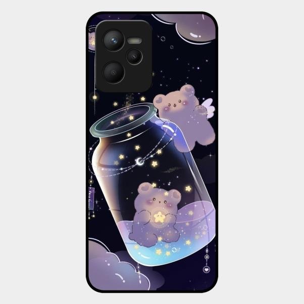 Sky Panda Design Glass Phone Case Cover V2 For Realme C35