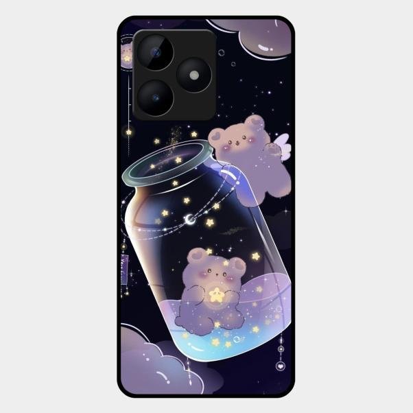 Sky Panda Design Glass Phone Case Cover V2 For Realme C53