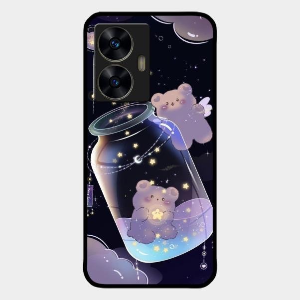 Sky Panda Design Glass Phone Case Cover V2 For Realme C55