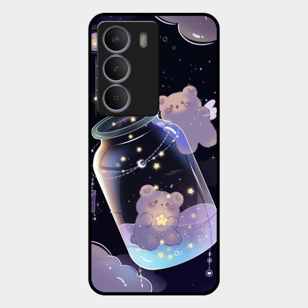 Sky Panda Design Glass Phone Case Cover V2 For Realme P3 Lite 5G