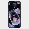 Sky Panda Design Glass Phone Case Cover V2 For Redmi Note 10 Lite