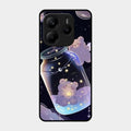 Sky Panda Design Glass Phone Case Cover V2 For Redmi Note 14 5G