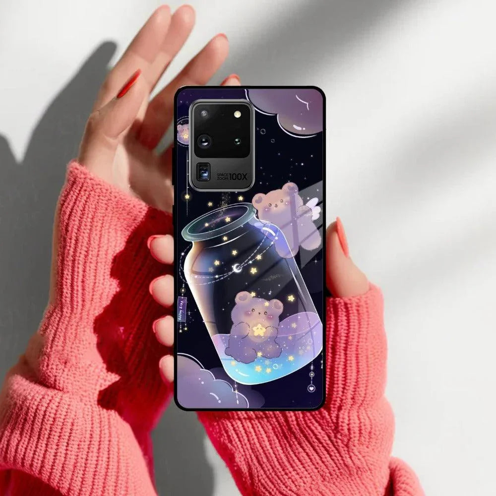 Sky Panda Design Glass Phone Case Cover V2 For Samsung - ShopOnCliQ
