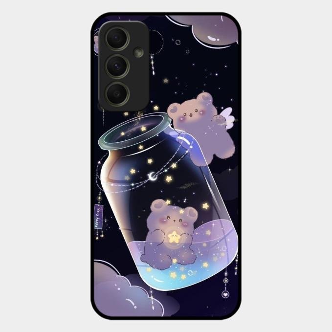 Sky Panda Design Glass Phone Case Cover V2 For Samsung Galaxy A34 5G