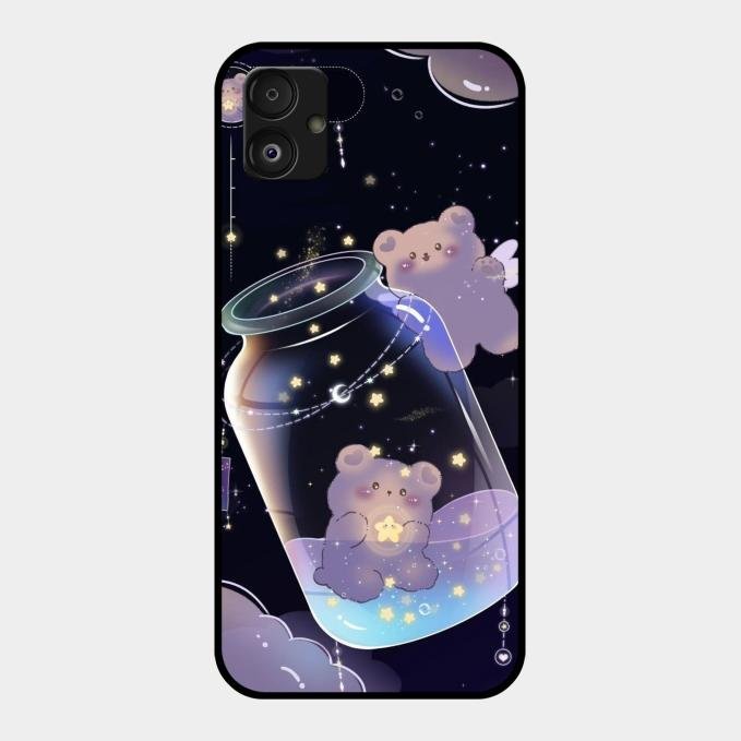 Sky Panda Design Glass Phone Case Cover V2 For Samsung Galaxy F14 5G