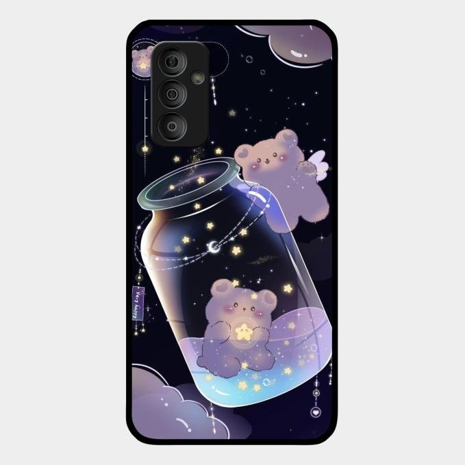 Sky Panda Design Glass Phone Case Cover V2 For Samsung Galaxy F23 5G