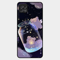 Sky Panda Design Glass Phone Case Cover V2 For Samsung Galaxy F42 5G