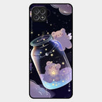 Sky Panda Design Glass Phone Case Cover V2 For Samsung Galaxy F42 5G