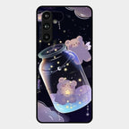 Sky Panda Design Glass Phone Case Cover V2 For Samsung Galaxy M54 5G