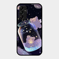 Sky Panda Design Glass Phone Case Cover V2 For Samsung Galaxy M14 5G