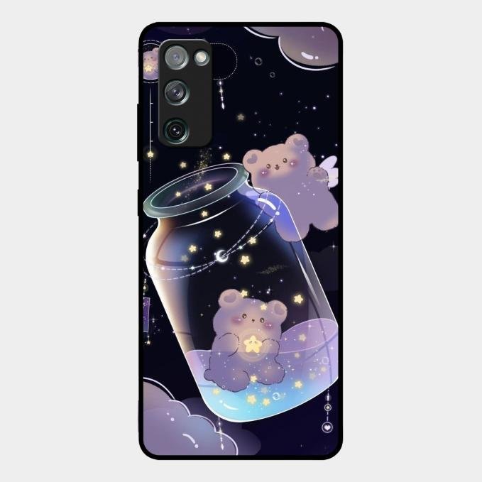 Sky Panda Design Glass Phone Case Cover V2 For Samsung Galaxy S20 Fe 5G