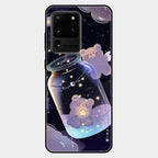 Sky Panda Design Glass Phone Case Cover V2 For Samsung Galaxy S20 Ultra