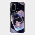 Sky Panda Design Glass Phone Case Cover V2 For Samsung Galaxy S20