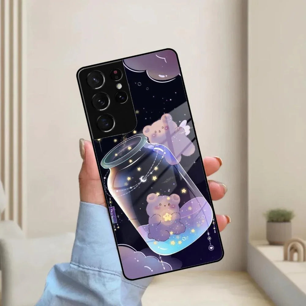 Sky Panda Design Glass Phone Case Cover V2 For Samsung - ShopOnCliQ