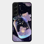 Sky Panda Design Glass Phone Case Cover V2 For Samsung Galaxy S22 Plus 5G