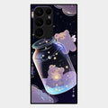 Sky Panda Design Glass Phone Case Cover V2 For Samsung Galaxy S22 Ultra 5G