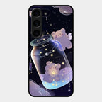 Sky Panda Design Glass Phone Case Cover V2 For Samsung Galaxy S23 5G