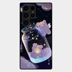 Sky Panda Design Glass Phone Case Cover V2 For Samsung Galaxy S23 Ultra 5G