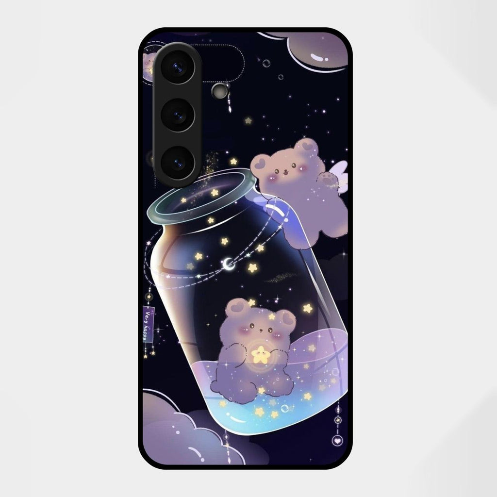 Sky Panda Design Glass Phone Case Cover V2 For Samsung Galaxy S25 FE 5G