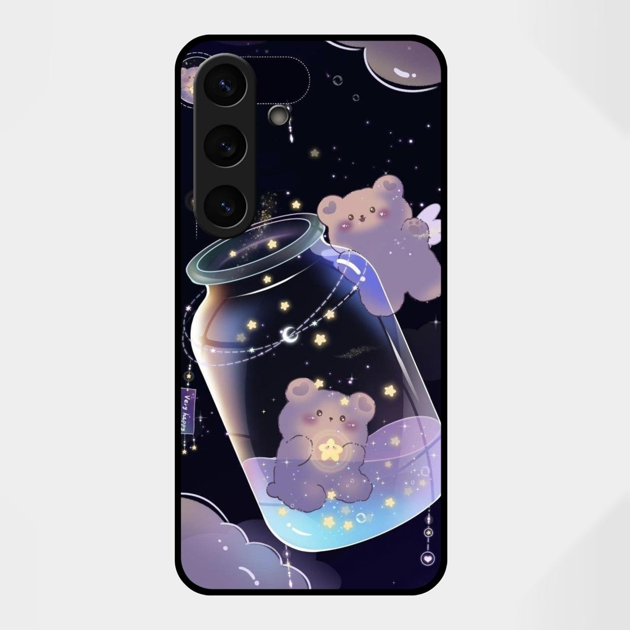 Sky Panda Design Glass Phone Case Cover V2 For Samsung Galaxy S25 FE 5G