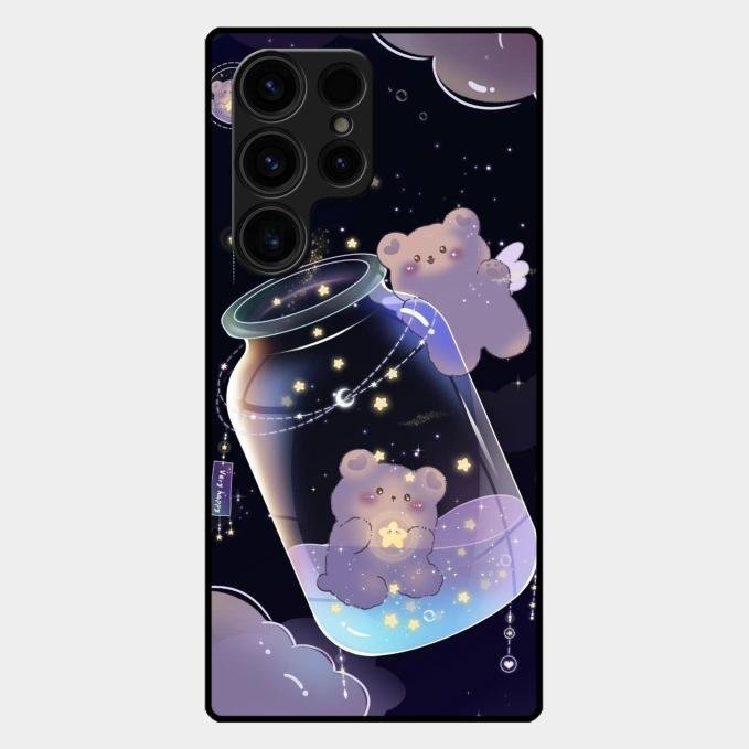 Sky Panda Design Glass Phone Case Cover V2 For Samsung Galaxy S26 Ultra 5G