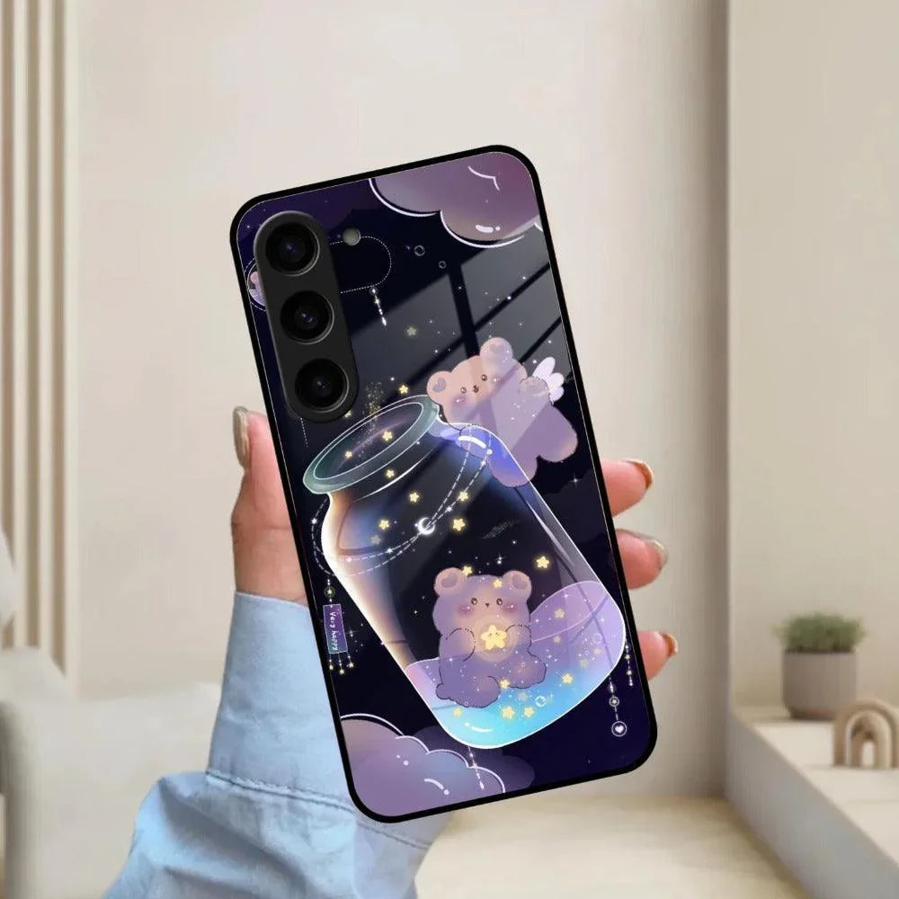 Sky Panda Design Glass Phone Case Cover V2 For Samsung - ShopOnCliQ